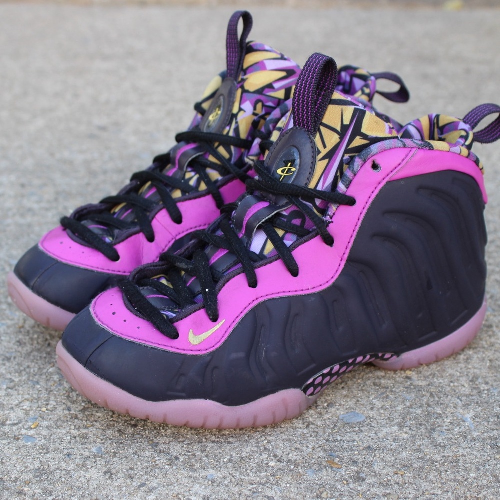 Nike Little Posite One GS Cave Purple Girls Sz 1.5Y